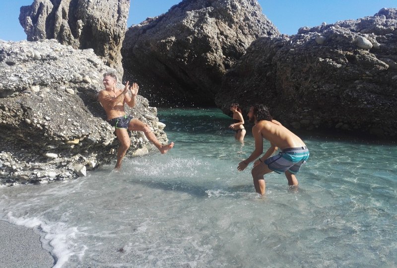 curso de espa&ntilde;ol: playa de Nerja